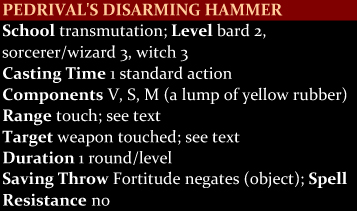 Pedrival's Disarming Hammer